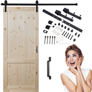 Drzwi Przesuwne Drewniane Duo Sosna z systemem przesuwnym LOFT Opcja