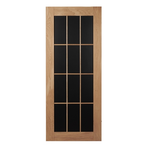 Drzwi Przesuwne Dębowe Drewniane Lamino Black z systemem przesuwnym LOFT Opcja