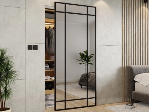 Drzwi Przesuwne Magic Ukryty System Szklane w ramie 9 PÓL Ghost WZÓR Lustro NA WYMIAR