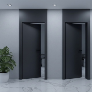 Drzwi Rewersyjne Bezprzylgowe Pełne Gładkie Różne Kolory Premium Voster