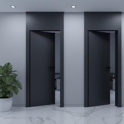 Drzwi Rewersyjne Bezprzylgowe Pełne Gładkie Różne Kolory Premium Voster