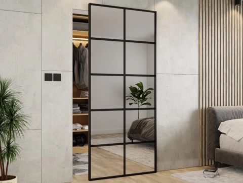 Drzwi Szklane Przesuwne System Niewidoczny Magic Ukryty Lustro 10 PÓL WZÓR Ghost NA WYMIAR