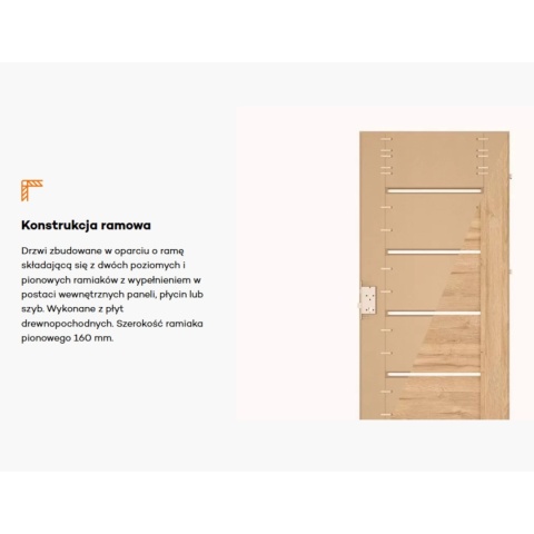 Drzwi Wewnętrzne DRE Fargo 20 Malowane UV Kolory