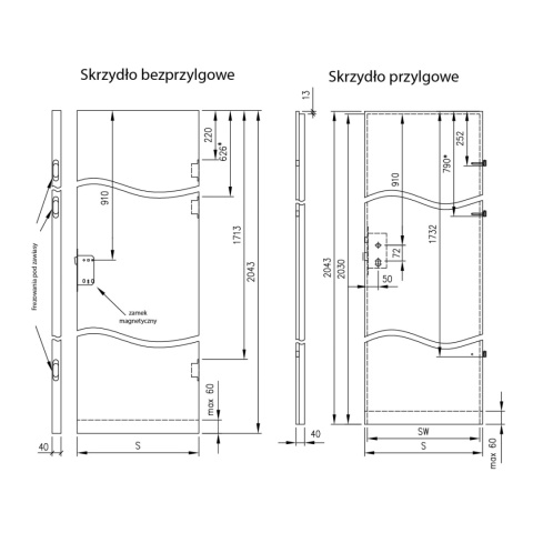 Drzwi Wewnętrzne DRE Fargo 10 Malowane UV Kolory