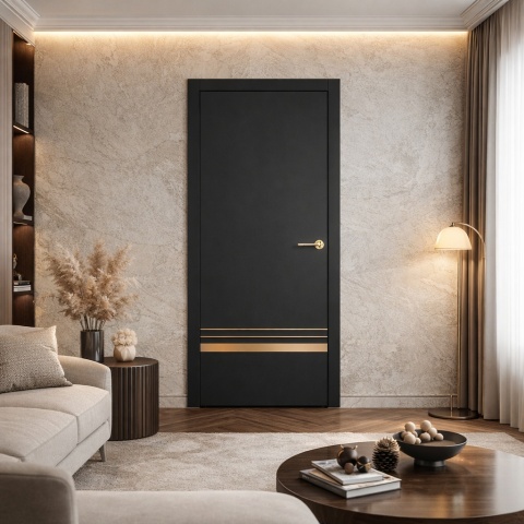 Drzwi Wewnętrzne Intarsja LUX 418 Erkado Pełne