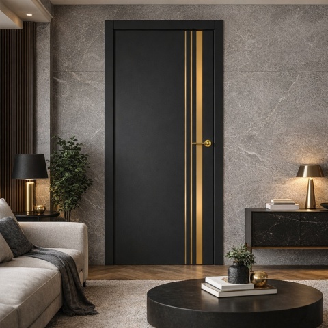 Drzwi Wewnętrzne Intarsja LUX 421 Erkado Pełne