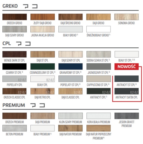 Drzwi Wewnętrzne Intarsja LUX OLIWKA Erkado Pełne