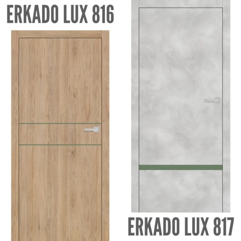 Drzwi Wewnętrzne Intarsja LUX OLIWKA Erkado Pełne