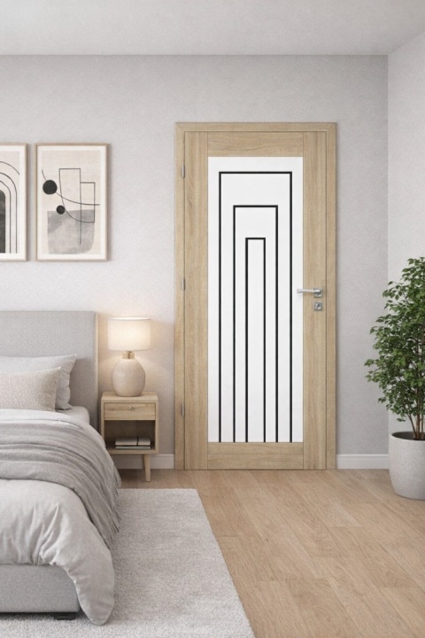 Drzwi Wewnętrzne Kubus Szklone Voster Przylgowe/ Bezprzylgowe Kolory