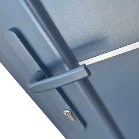 Drzwi Zewnętrzne PCV Pełne Panel 900X2050 Techniczne Antracyt