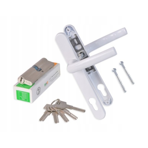 Drzwi Zewnętrzne PCV Pełne Panel 1000X2050 Techniczne Białe