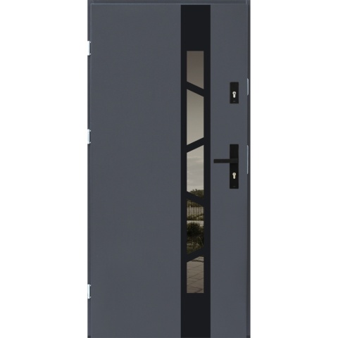 Drzwi zewnętrzne Arkus 68mm Antracyt Black