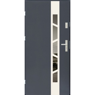 Drzwi zewnętrzne Arkus 68mm Antracyt Inox