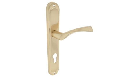 Klamka DAJANA 72 patent mosiądz satyna Długi szyld