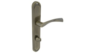 Klamka DAJANA 72 zamek wc patyna Długi szyld