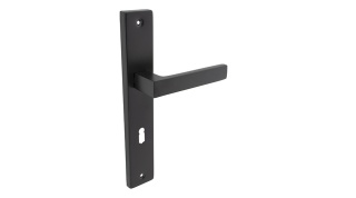 Klamka KABO klucz czarna 72 długi szyld