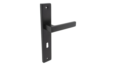 Klamka KABO klucz czarna 72 długi szyld