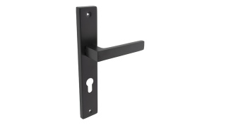 Klamka KABO patent czarna 72 długi szyld