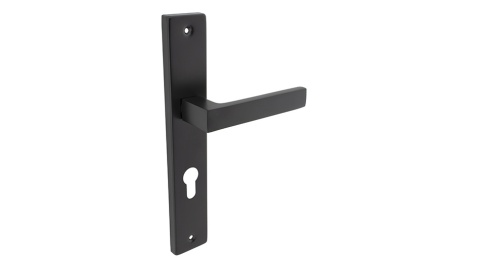 Klamka KABO patent czarna 72 długi szyld