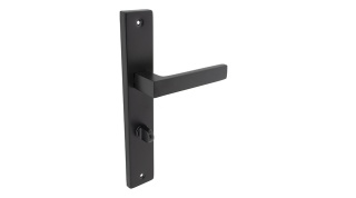 Klamka KABO blokada wc czarna 72 długi szyld