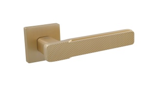 Klamka SENSO rozeta okrągła mosiądz satyna BLITZ masywna