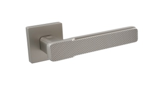 Klamka SENSO rozeta okrągła nikiel mat BLITZ masywna