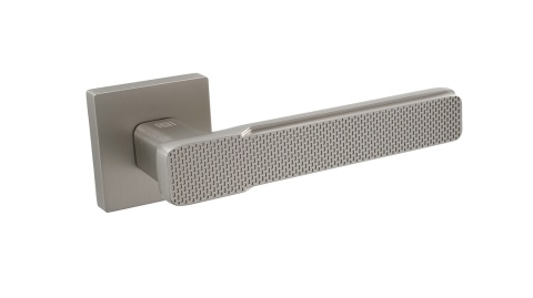 Klamka SENSO rozeta okrągła nikiel mat BLITZ masywna