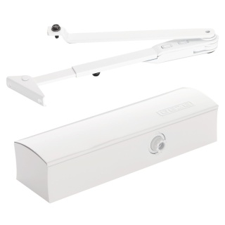 Samozamykacz GEZE-1500 + ramię z blokadą 90kg biały