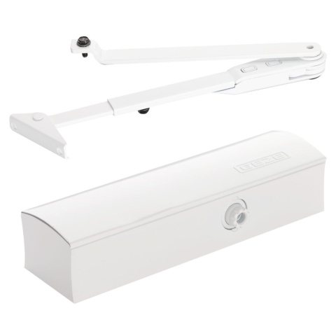 Samozamykacz GEZE-1500 + ramię z blokadą 90kg biały