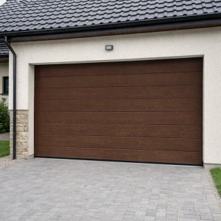 Brama 2500 x 2125 IsoMatic Garażowa Segmentowa Hormann z napędem Brąz 8028 "M"