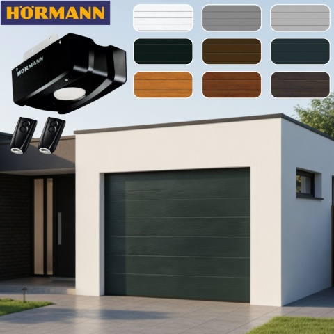 Brama Garażowa 2500 x 2500 Segmentowa Hormann z napędem Renomatic Różne Kolory