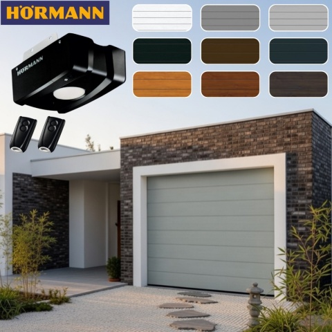 Brama Garażowa 2750 x 2125 Segmentowa Hormann z napędem Renomatic Różne Kolory