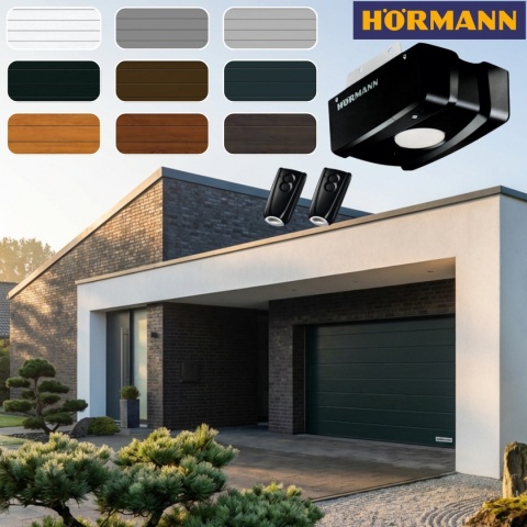 Brama Garażowa 3000 x 2000 Segmentowa Hormann z napędem Renomatic Różne Kolory