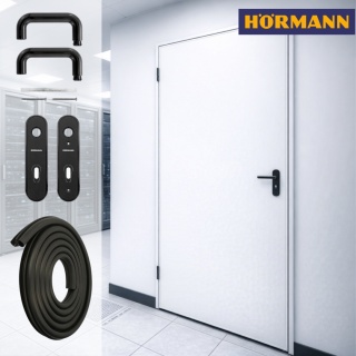 Drzwi Przeciwpożarowe 100cm EI30 Stalowe Hörmann Białe RAL 9002 1000x2000