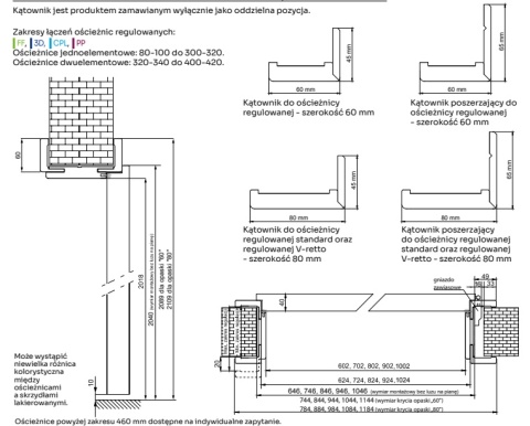 Drzwi Szklane Plato Tafla Szkło Mleczne Białe z Ościeżnicą Kolory Okucia Voster Konfiguracja