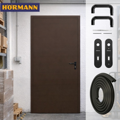 Drzwi Techniczne Brązowe Hormann ZK ISO 80cm 800 x 2000