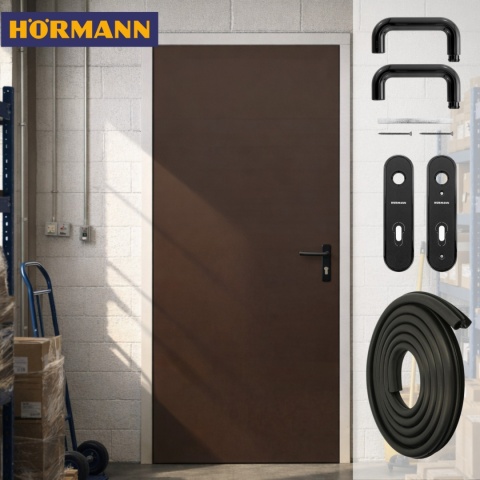 Drzwi Techniczne Brązowe Hormann ZK ISO 90cm 900 x 2000