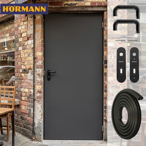 Drzwi Techniczne Hormann ZK ISO Antracyt 90cm 900 x 2000