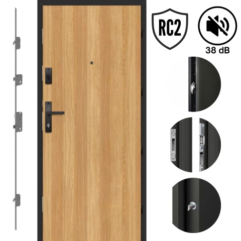 Drzwi Wejściowe do Mieszkań Erkado Forteca RC2 Kolory Modele