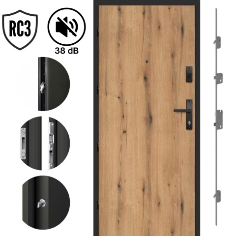 Drzwi Wejściowe do Mieszkań Erkado Forteca RC2 Kolory Modele