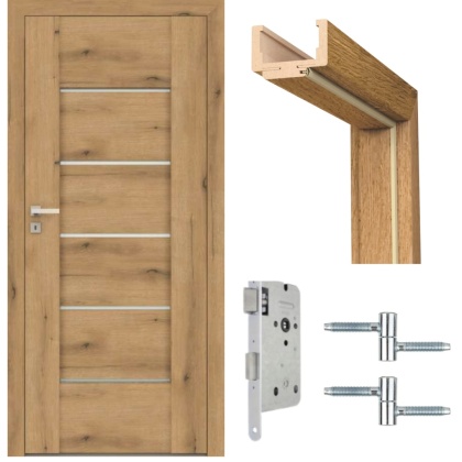 Drzwi Auri Dąb Evoke DRE Ramowe NA MAGAZYNIE z Ościeżnicą Konfiguracja