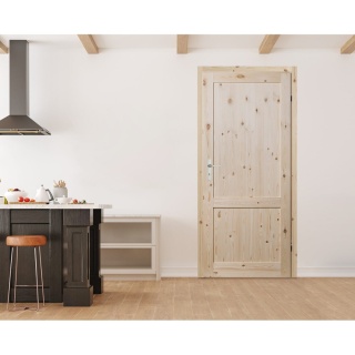 Drzwi drewniane Duo Szpros Pełne z Ościeżnicą Stałą lub Regulowaną Zestaw Pełne