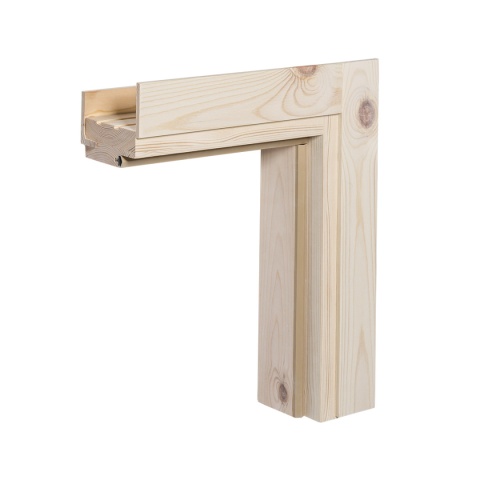 Drzwi drewniane Duo Szpros Pełne z Ościeżnicą Stałą lub Regulowaną Zestaw Pełne