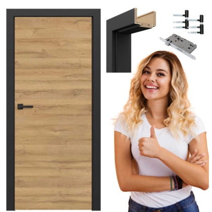 Drzwi Pełne Przylgowe z Ościeżnicą Regulowaną lub Stałą Kolory Voster
