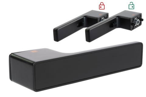 Klamka INTRA SMART Lock rozeta prostokątna czarny BLITZ Premium