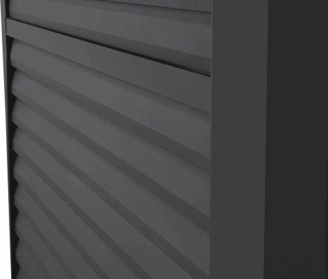 Panel Żaluzjowy Regulowany 123 cm - Pergola tarasowa MIRADOR 4m Deluxe i Premium 111 - Antracyt