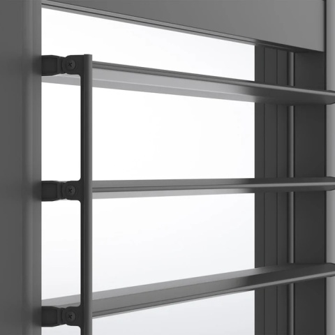 Panel Żaluzjowy Regulowany 123 cm - Pergola tarasowa MIRADOR 4m Deluxe i Premium 111 - Antracyt