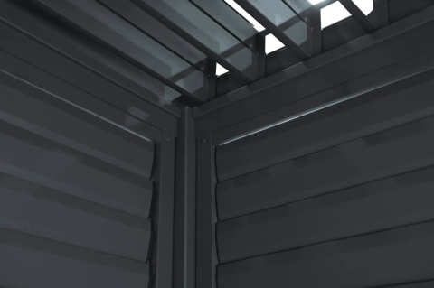 Panel Żaluzjowy Regulowany 113 cm - Pergola tarasowa MIRADOR 3,6m Deluxe i Premium 111 - Antracyt