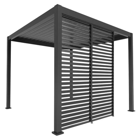 Panel Żaluzjowy Stały 123 cm - Pergola tarasowa MIRADOR Deluxe i Premium 111 - Antracyt