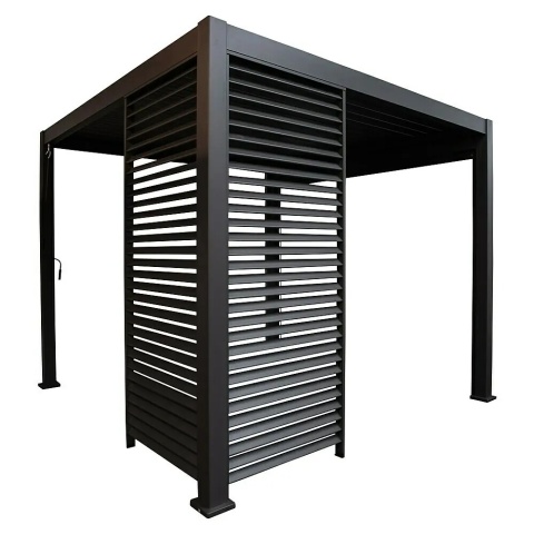 Panel Żaluzjowy Stały 123 cm - Pergola tarasowa MIRADOR Deluxe i Premium 111 - Antracyt